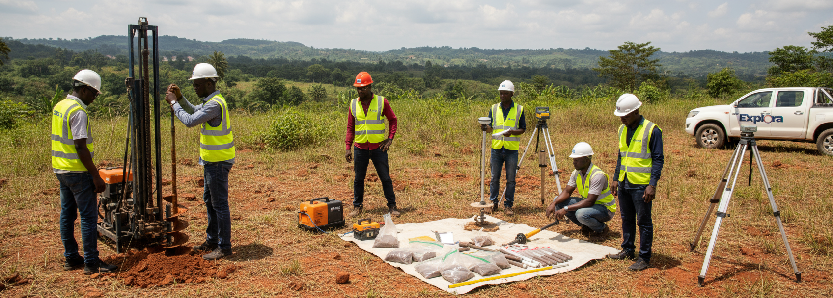 Équipe Explora sur le terrain